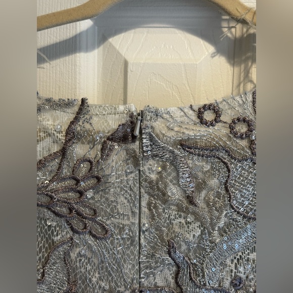 Mac Duggal 20259 Feather Embellished Evening Dress sz 6 - Picture 10 of 15